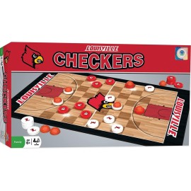 MasterPieces Family Game - NCAA Louisville Cardinals Checkers - Officially Licensed Board Game for Kids & Adults