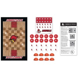 MasterPieces Family Game - NCAA Louisville Cardinals Checkers - Officially Licensed Board Game for Kids & Adults