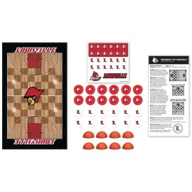 MasterPieces Family Game - NCAA Louisville Cardinals Checkers - Officially Licensed Board Game for Kids & Adults