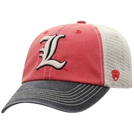 Top Of The World Louisville Cardinals Men'S Relaxed Fit Adjustable Mesh Offroad Hat Team Color Icon, Adjustable