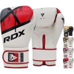 Rdx Boxing Gloves Ego, Sparring Muay Thai Kickboxing Mma Heavy Training Mitts, Maya Hide Leather, Ventilated, Long Support, Punching Bag Workout Pads, Men Women Adult 8 10 12 14 16 Oz