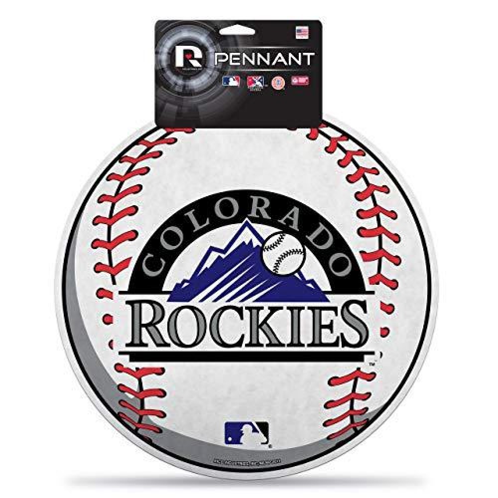 Mlb Rockies Die Cut Pennant With Header