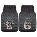 Fanmats 18379 Adrian College Bulldogs 2-Piece Heavy Duty Vinyl Car Mat Set, Front Row Floor Mats, All Weather Protection, Universal Fit, Deep Resevoir Design