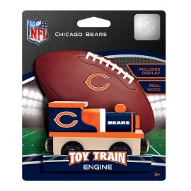 MasterPieces Wood Train Engine - NFL Chicago Bears - Officially Licensed Toddler & Kids Toy, Black