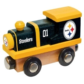 MasterPieces NFL Pittsburgh Steelers Real Wood Toy Train, For Ages 3+