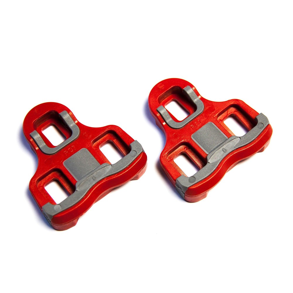 PowerTap P1 Bicycle Pedal Replacement Cleats (Red, 6 Degrees)