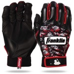 Franklin Sports Mlb Digitek Baseball Batting Gloves - Gray/Red Digi - Adult Large