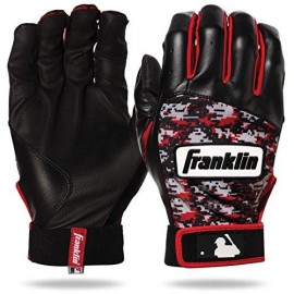 Franklin Sports Mlb Digitek Baseball Batting Gloves - Gray/Red Digi - Adult Large