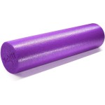 Yes4All Premium Soft-Density Round Pe Foam Roller For Pilates, Yoga, Stretching, Balance & Core Exercises - 24 Inch Purple