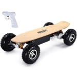 MotoTec 1600W Dirt Electric Skateboard Dual Motor , Black , Large