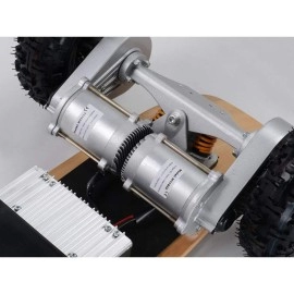 MotoTec 1600W Dirt Electric Skateboard Dual Motor , Black , Large