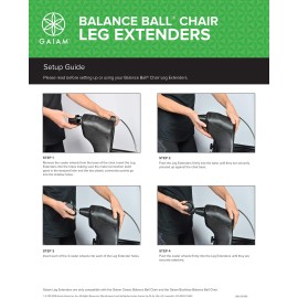 Gaiam Classic Balance Ball Chair Leg Extenders (Only Compatible with Classic Chair & Classic Backless Chair)