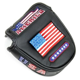 CNC GOLF USA Mallet Black Putter Cover Headcover for Scotty Cameron Taylormade Odyssey 2ball