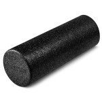 Yes4All High Density Foam Roller For Back, Variety Of Sizes & Colors For Yoga, Pilates - Black - 18 Inches