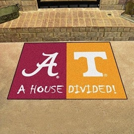 Fanmats 18673 Ncaa House Divided Alabama/Tennessee House Divided Mat