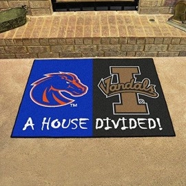 Fanmats 18675 Ncaa House Divided Boise State/Idaho House Divided Mat