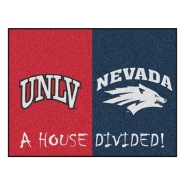 FANMATS 18683 UNLV / Nevada House Divided Rug - 34 in. x 42.5 in.