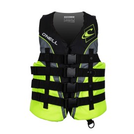 O'Neill Men'S Superlite Uscg Life Vest,Black/Lime/Smoke:Lime,M