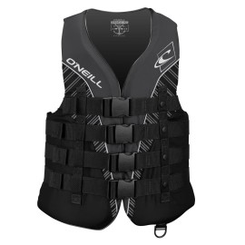 O'Neill Men'S Superlite Uscg Life Vest,Black/Black/Smoke:White,3Xl