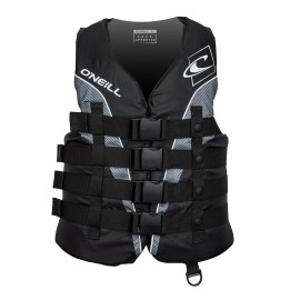 O'Neill Men'S Superlite Uscg Life Vest,Black/Black/Smoke:White,2Xl