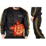 Rad Sauna Suit Men And Women, Weight Loss Sweat Suit Jacket Pant Gym, Boxing Workout (Gold, Xl)