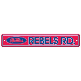 Fremont Die NCAA Mississippi (Ole Miss) Street Sign, One Size, Multicolor