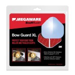 Megaware - XL ScuffBuster Bow Guard for Boats - Protects from Scuffs and Scratches - Stainless Steel Shield with 3M Adhesive - Mirror Polished Finish (9 x 8.75 in)
