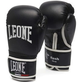 Leone 1947 Unisexs Boxing Flash Gloves, Black, 12 Oz