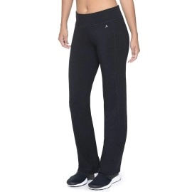 Danskin Women's Plus SizeDanskin Sleek Fit Yoga Pant, Black, 1X