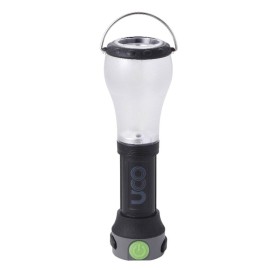 UCO Pika 150 Lumen Rechargeable LED Lantern with Flashlight USB Charger, LMF00152, Black