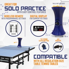 iPong V300 Table Tennis Training Robot - Serves 40mm Regulation Ping Pong Balls Automatically - Play Solo w/o Playback Mode on your Ping Pong Table - Various Models Available, Size 19