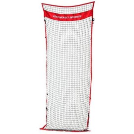 Rukket 12X9Ft Barricade Backstop Net, Indoor And Outdoor Lacrosse, Basketball, Soccer, Field Hockey, Baseball, Softball Barrier Netting For Backyard, Park, And Residential Use (Connector)