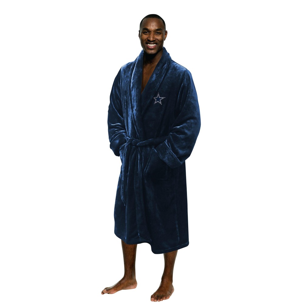 Northwest NFL Dallas Cowboys Unisex-Adult Silk Touch Bath Robe, Large/X-Large, Team Colors