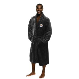 Northwest NFL Pittsburgh Steelers Unisex-Adult Silk Touch Bath Robe, Large/X-Large, Team Colors
