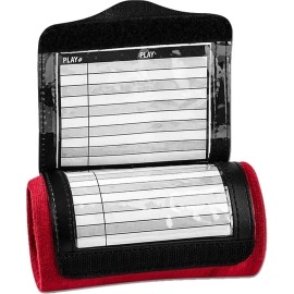 Champro Triple Wristband Playbook, Youth, Scarlet