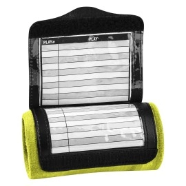 Champro Triple Wristband Playbook, Camo Optic Yellow, Youth