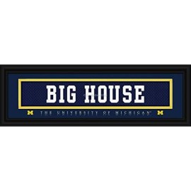 Michigan Wolverines Stitched Uniform Slogan Print - Big House