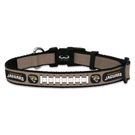 GameWear NFL Jacksonville Jaguars Reflective Football Collar, Small, Silver