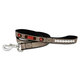 GameWear NFL Cleveland Browns Reflective Football Leash, Small, Silver