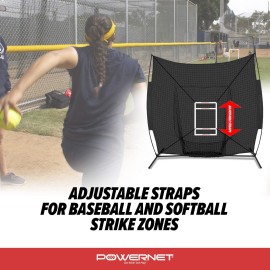 PowerNet German Marquez Strike Zone Attachment Only | for 7x7 Net | Work on Pitching Drills and Location Accuracy | Solo or Team Pitcher Training Aid | Instant Feedback on Strikes or Balls Location