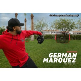 PowerNet German Marquez Strike Zone Attachment Only | for 7x7 Net | Work on Pitching Drills and Location Accuracy | Solo or Team Pitcher Training Aid | Instant Feedback on Strikes or Balls Location