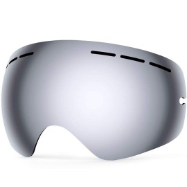 Zionor X Ski Snowboard Snow Goggles Replacement Lenses (Vlt 21 Revo Red Lens)