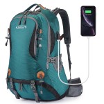 G4Free 50L Hiking Backpack Waterproof Daypack Outdoor Camping Climbing Backpack With Rain Cover For Men Women