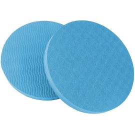 GoYonder Eco Yoga Workout Knee Pad Cushion Sky Blue (Pack of 2)