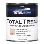 Totalboat Totaltread Non-Skid Deck Paint, Marine-Grade Anti-Slip Traction Coating For Boats, Wood, Fiberglass, Aluminum, And Metals (Sand Beige, Quart)