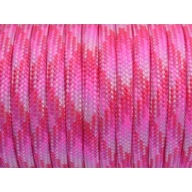 7 Strand Core 550Lb Paracord Parachute Cord Lanyard Mil Spec Type Iii-100Ft (Mix Pink(100#))