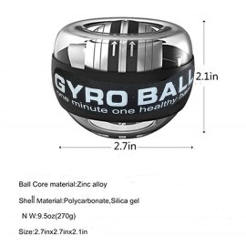 Self-Starting Wrist Gyro Ball Wrist Strengthening Device Hand Enhancer Forearm Exerciser Used To Strengthen Arms Fingers Wrist Bones And Muscles