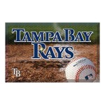 Fanmats 19056 Team Color 19 X 30 Tampa Bay Devil Rays Scraper Mat (Mlb Ball)