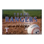 Fanmats 19058 Team Color 19 X 30 Texas Rangers Scraper Mat (Mlb Ball)