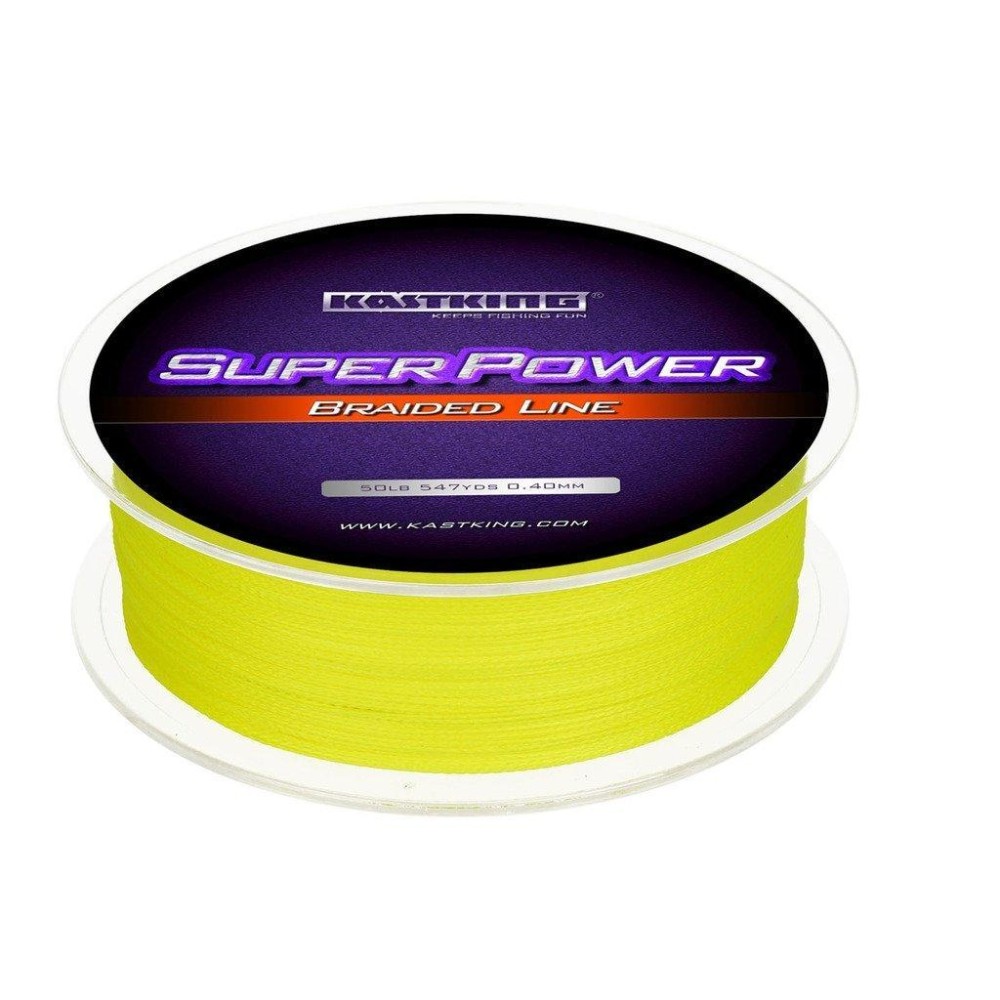 Kastking Superpower Braided Fishing Line,Yellow,50 Lb,1097 Yds